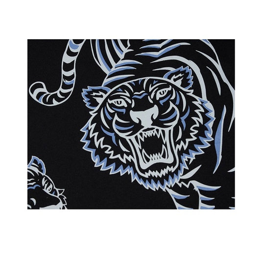 Black Double Tiger Print T-Shirt