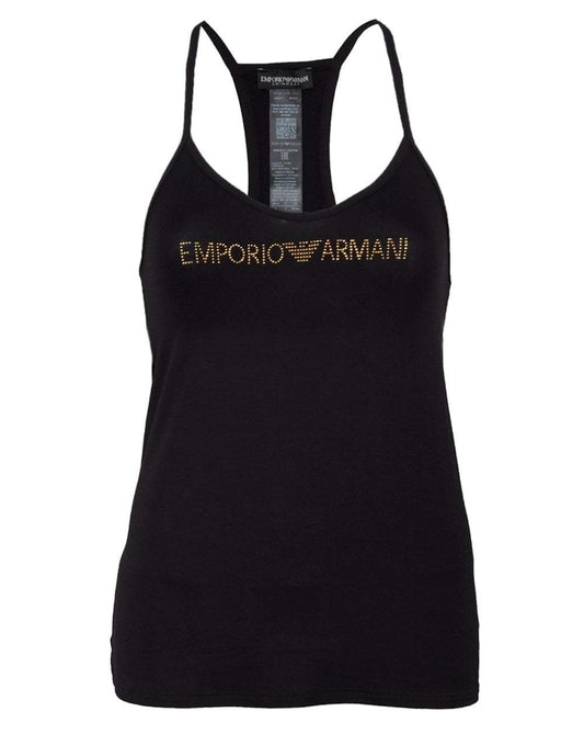 Black Stud Logo Swim Vest