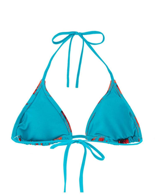 Blue & Orange Bikini Top