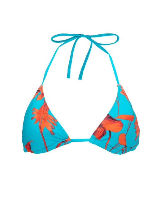 Blue & Orange Bikini Top