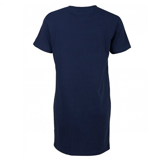 Navy Slogan T-Shirt Dress