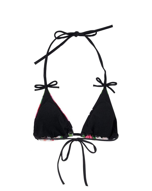 Rose Pattern Bikini Top