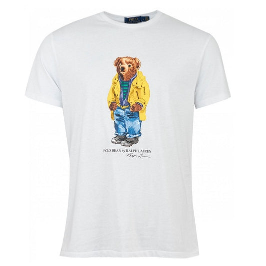 White Streetwear Bear T-Shirt