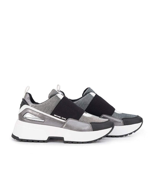 Cosmo Metallic Wedged Trainers