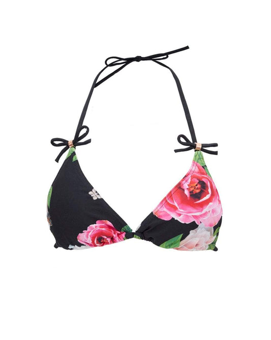 Rose Pattern Bikini Top
