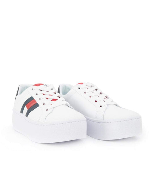 Tommy Icon Flag Logo Platform Sneakers